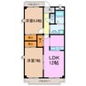 滝ノ水パークアベニュー 2LDKの間取り