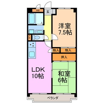 間取図 パティオクラブ滝ノ水