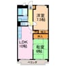 パティオクラブ滝ノ水 2LDKの間取り