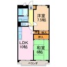 パティオクラブ滝ノ水 2LDKの間取り