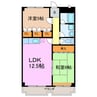 スタスィオン滝の水 2LDKの間取り