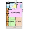 プロニティオグラ 2LDKの間取り