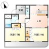 グリーンヒルズ桶狭間 2LDKの間取り