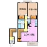 マタン　ブリエⅡ 2LDKの間取り
