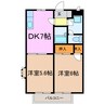 アビシオン 2DKの間取り