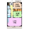シャルマンコート 2LDKの間取り
