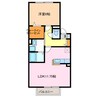 G flat 鳴海 1LDKの間取り