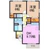 東海道本線/南大高駅 徒歩21分 1階 築20年 2DKの間取り