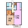 レセンテ鶴が沢 1LDKの間取り