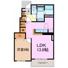 メルヴェイユ 1LDKの間取り