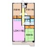 エルパティオ滝ノ水 3LDKの間取り