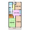 タカネハイツ 3DKの間取り