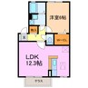 ウィルコート山腰 1LDKの間取り