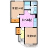 名鉄名古屋本線/左京山駅 徒歩18分 1階 築22年 2DKの間取り