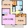 コリーナ・ベルデ有松　Ⅰ 2LDKの間取り