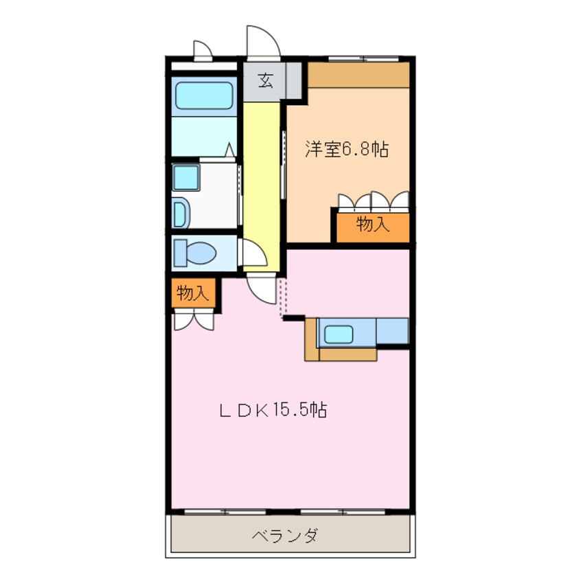 間取図 ウイング清水山