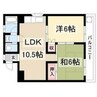 Ｋ＆Ｓ徳重 2DKの間取り