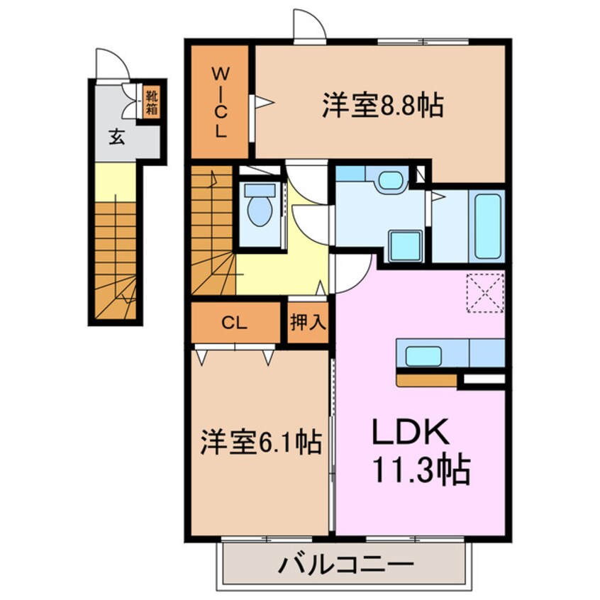 間取図 セジュール華