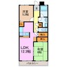 フォンテーヌ曽根98 2LDKの間取り