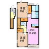 グレイトⅠ 2LDKの間取り