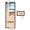 セントラルリバーⅠ 1Rの間取り