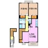 ブルーアース 2LDKの間取り