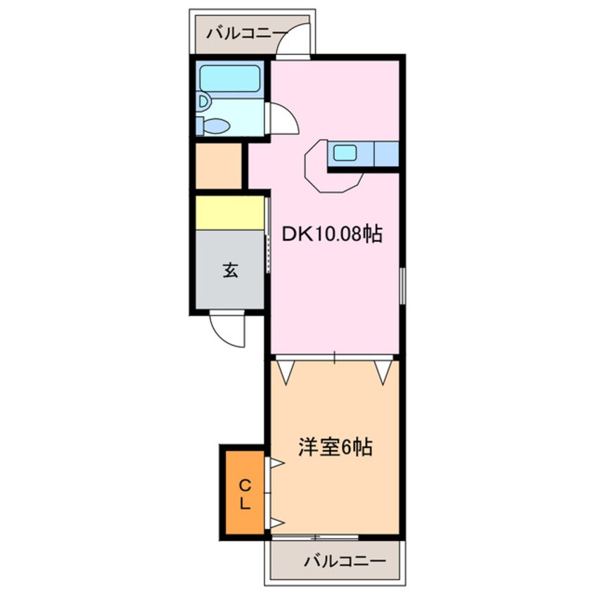 間取図 ハイツ半ノ木