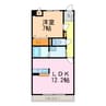 サウスヒルズ緑Ａ 1LDKの間取り