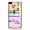 サウスヒルズ緑Ａ 1LDKの間取り