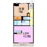サウスヒルズ緑Ａ 1LDKの間取り