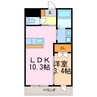 アムセント 1LDKの間取り