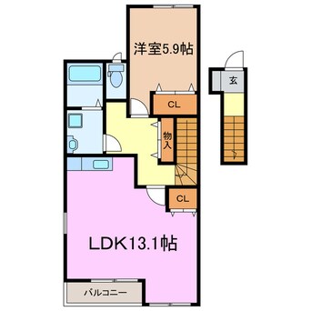 間取図 アルページュ
