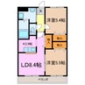 ノーヴァ２１ 2LDKの間取り