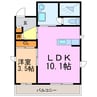 シャーメゾンエムズ 1LDKの間取り