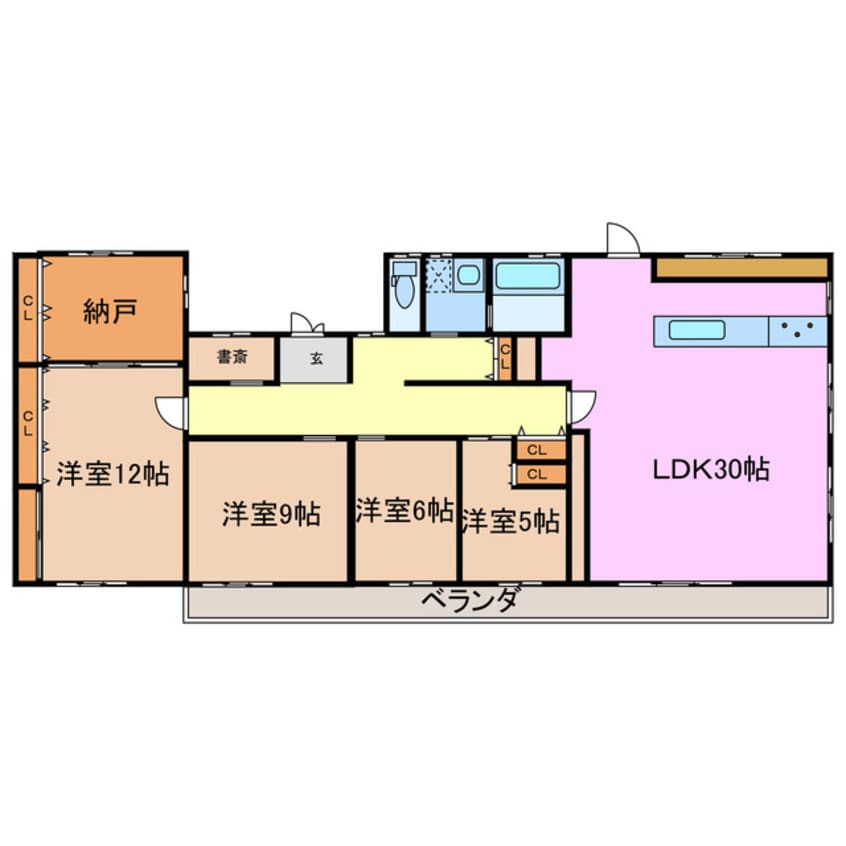 間取図 アメニティ大清水