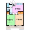 コーポ池上 2DKの間取り