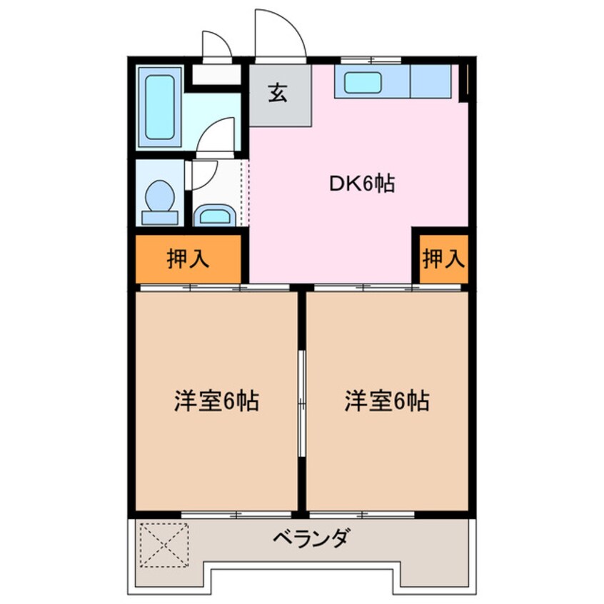 間取図 コーポ池上