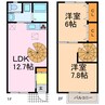 Ｃａｓａ神沢 2LDKの間取り