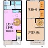 Aperire 2LDKの間取り