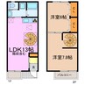 Aperire 2LDKの間取り