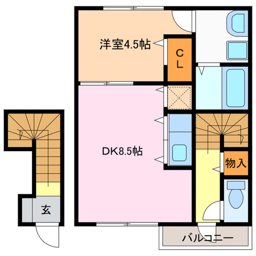 間取図 Ｂreeze漆山