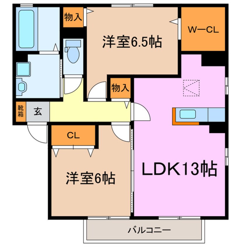 間取図 レジデンス神ノ倉Ｃ
