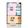 アクセスコートⅦ 1DKの間取り