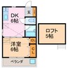 アクセスコートⅦ 1DKの間取り