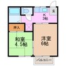 ハイツ上旭サウス 2Kの間取り