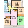 ドール大高 4LDKの間取り