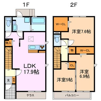 間取図 D-room岩崎台 A棟