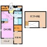 ソル　レヴェンテ 1DKの間取り