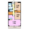 グレイト水広下 2LDKの間取り