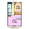 ジュピター（大清水） 1LDKの間取り